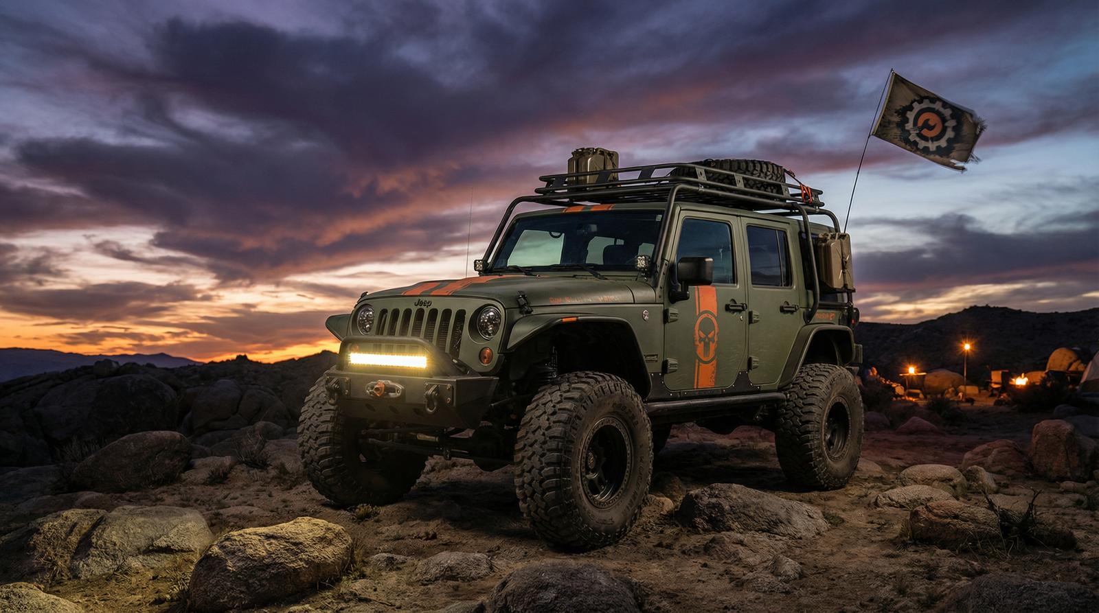 困困兔牧马人极限越野改装升高视频教程